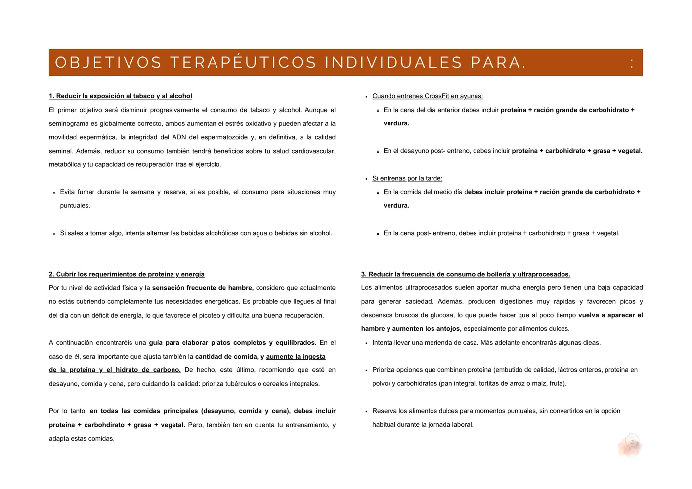 Objetivos terapéuticos individuales (2)
