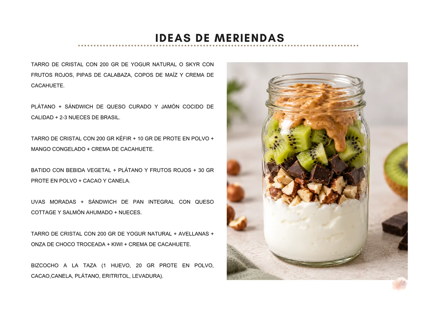 Ideas de meriendas