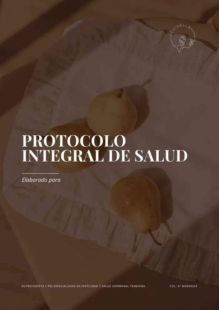 Portada: Protocolo integral de salud